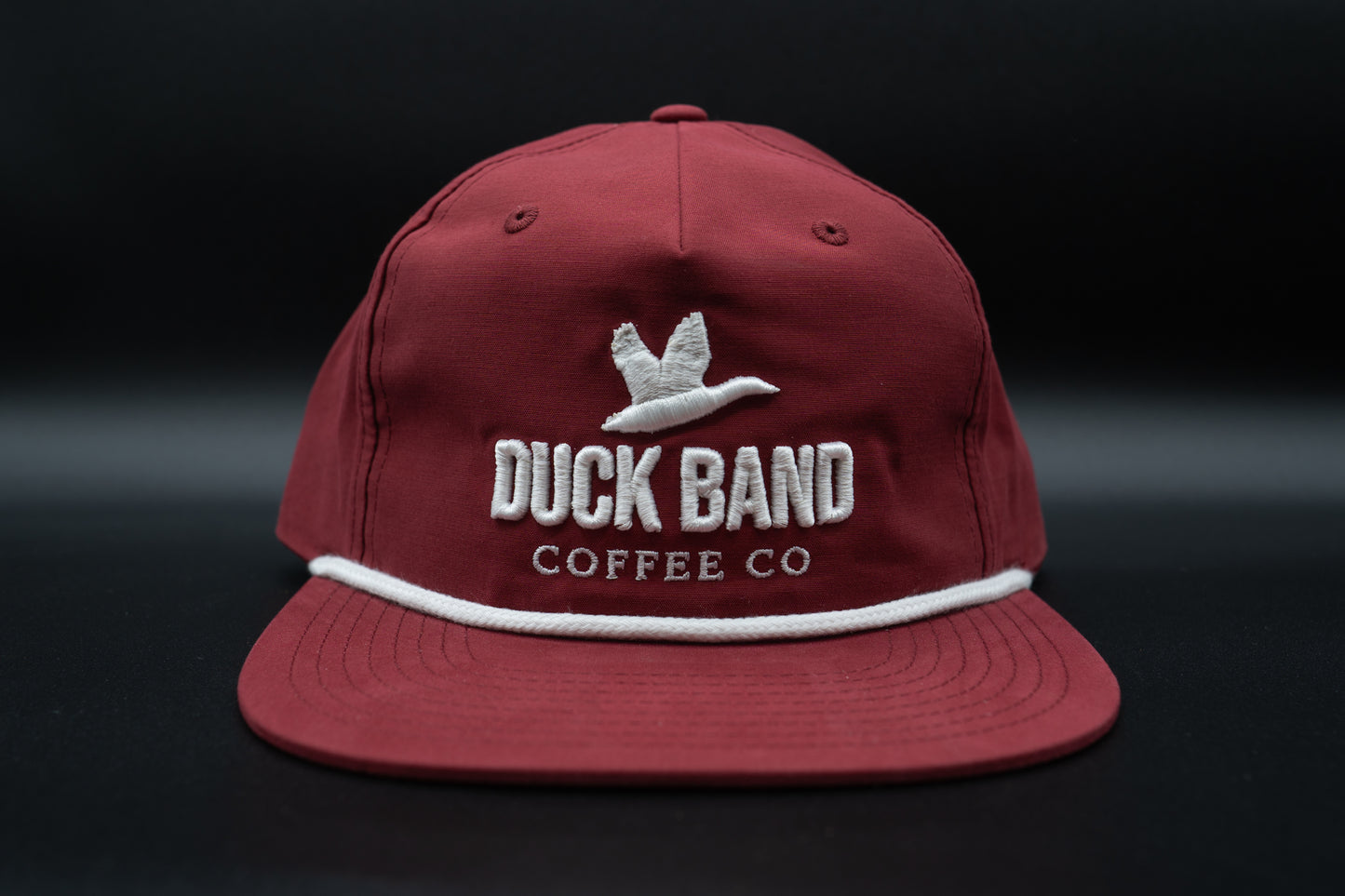 Duck Band Rope Hat (crimson)