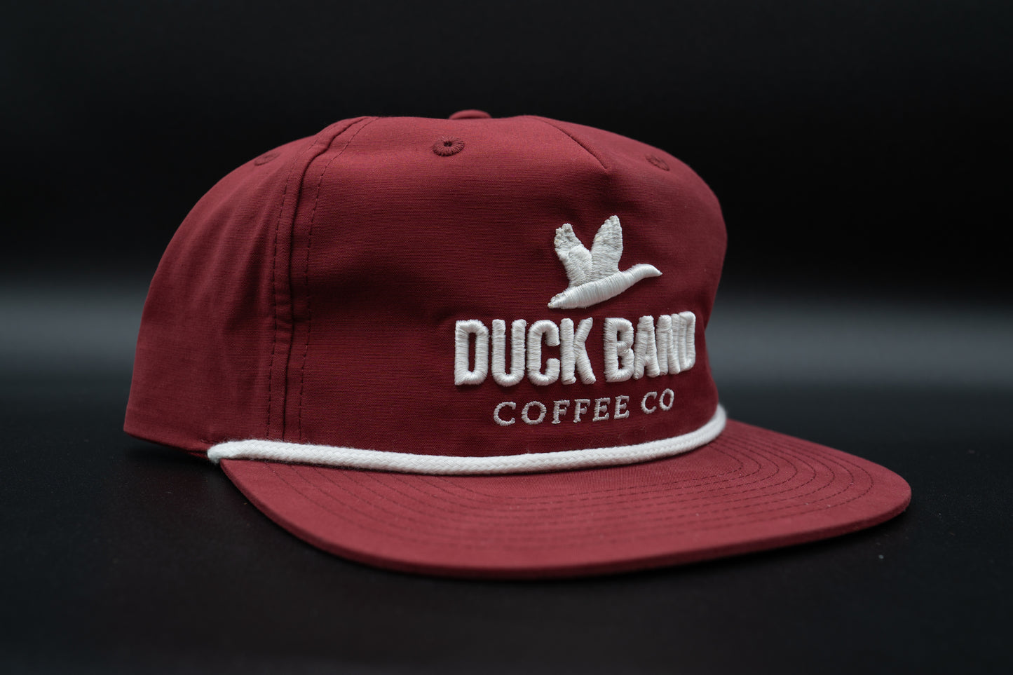 Duck Band Rope Hat (crimson)